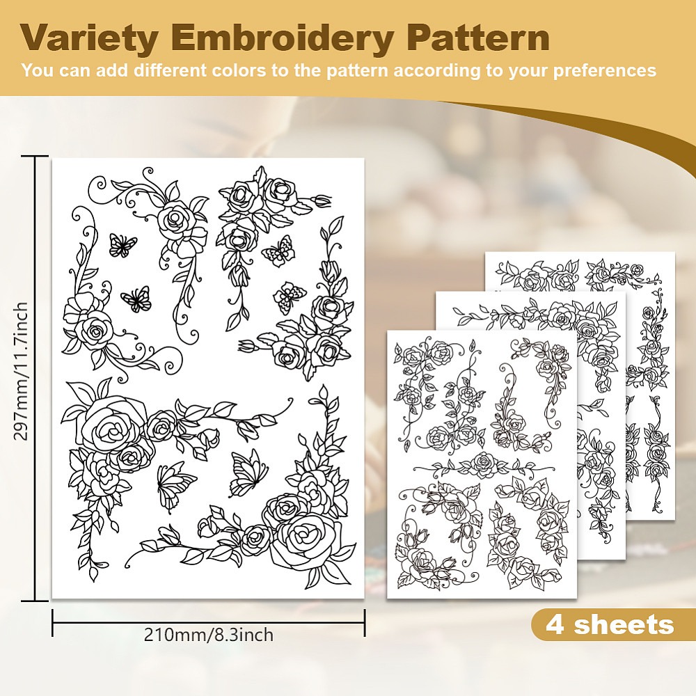 38 szt. Koronkowe wzory w róże – Embroidery Rose recenzja i cena